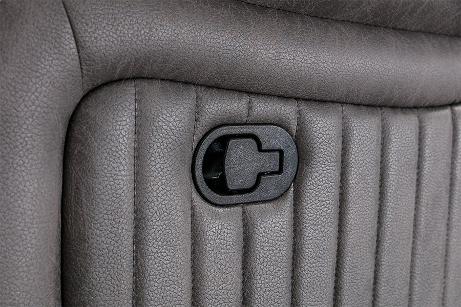 RC-7756 Poliészter Tech Fabric kézi fekvő Loveseat konzolral